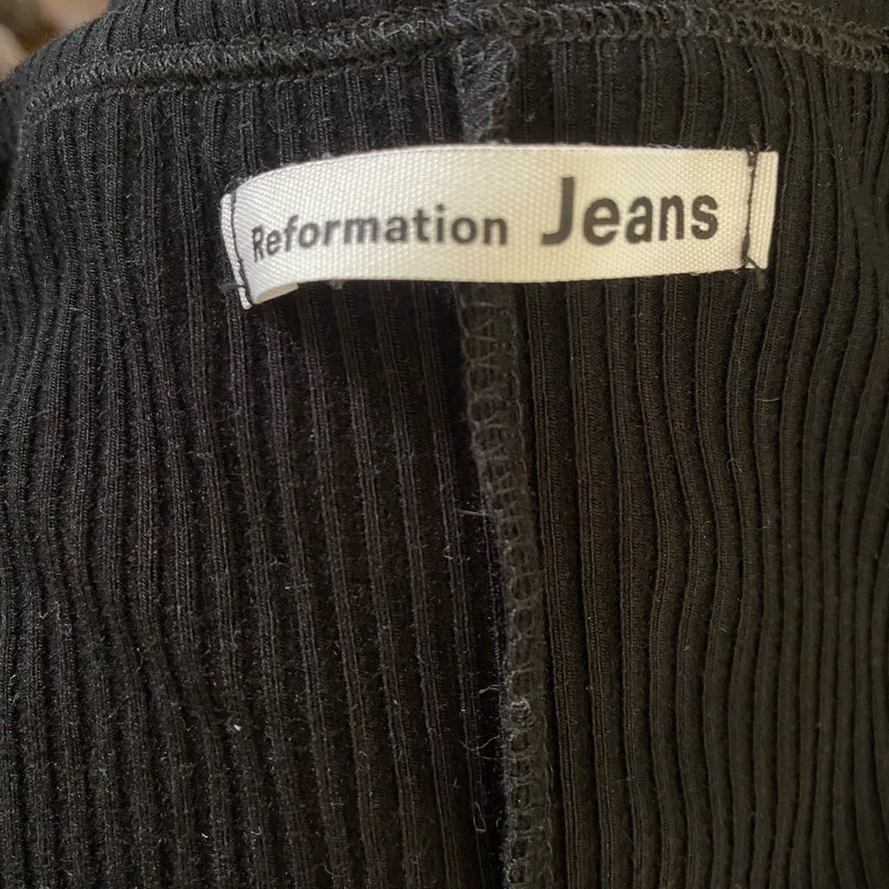 Reformation Jeans Women’s XS Black Scoop Neck Top